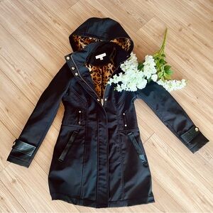 Black & Leopard Via Spiga Coat